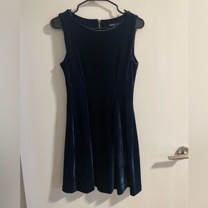 Mango Blue Sheath Mini Dress Crew Neck Cocktail